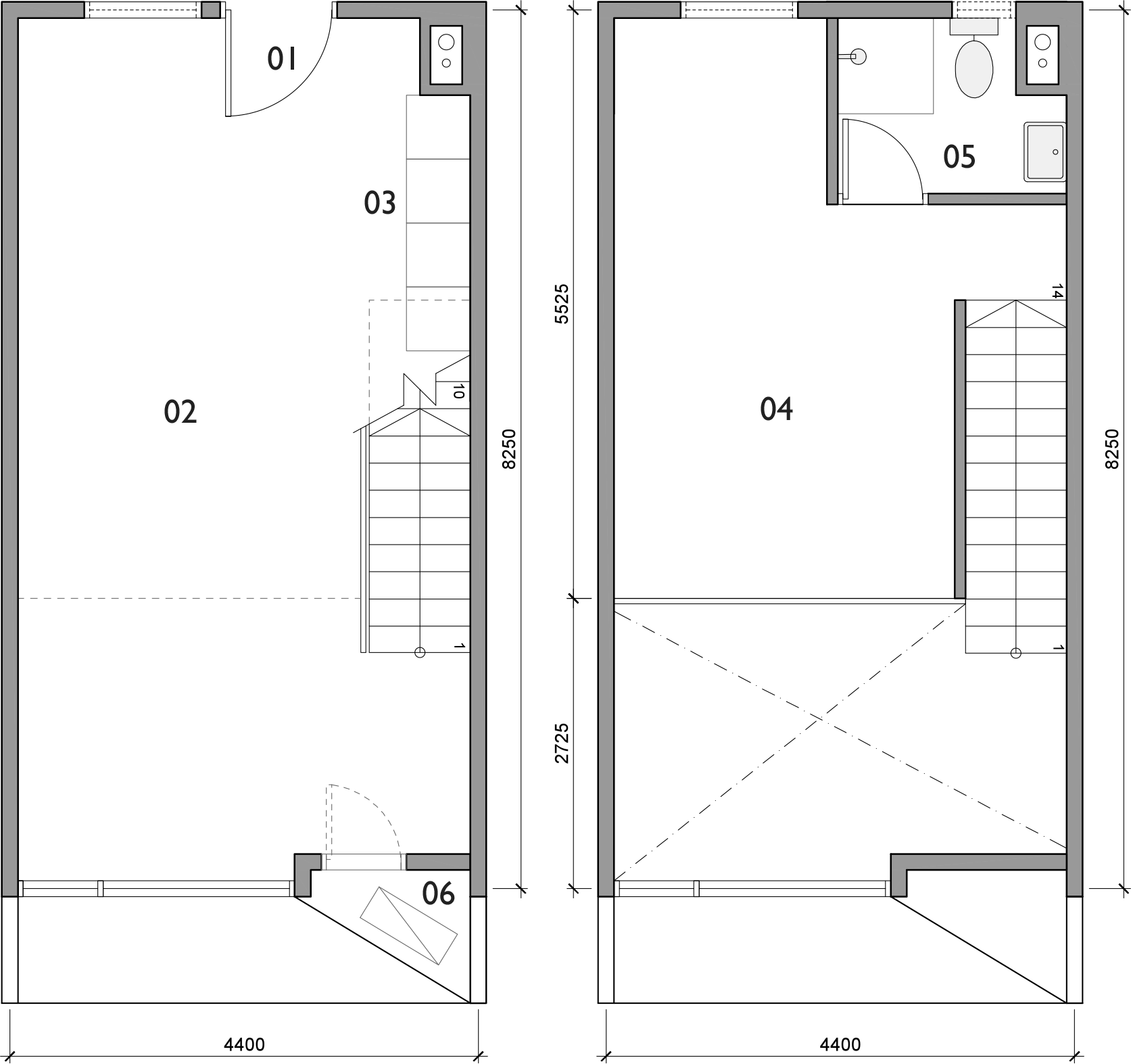 Plan for Loft unit