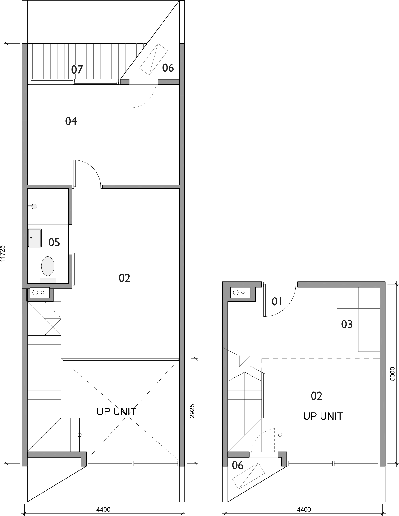 Plan for Loft unit